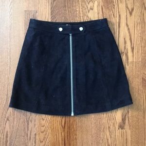 Suede Topshop Skirt
